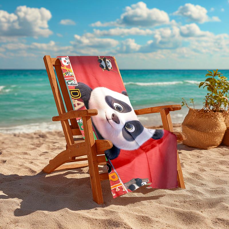 1Pc Panda Pet Store Adventure Beach Towel Quick Dry Multiuse For Beach Pool Gym Yoga Home Travel Christmas Halloween Xmas Gift Y1970