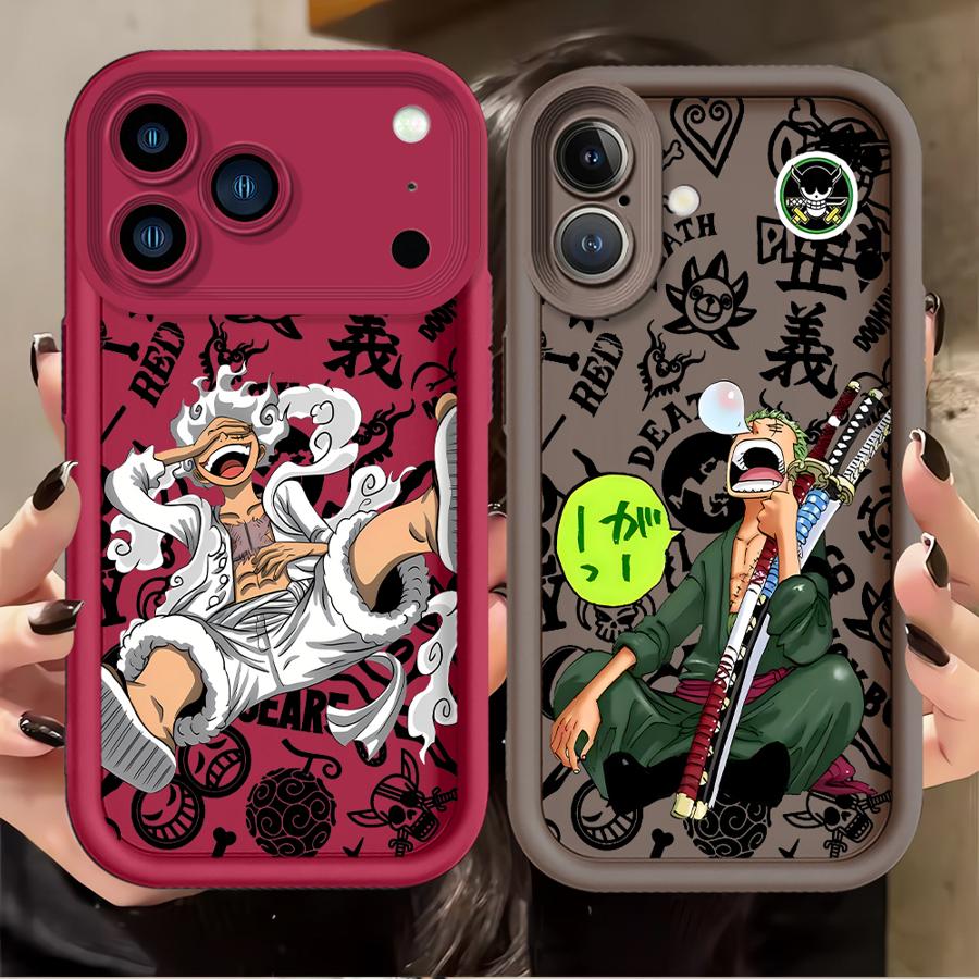 Case for Apple iPhone 17 Pro Max 11 Air 13 Mini 15 16e 16 12 14 Plus XR XS Phone Cover One Pieces Anime