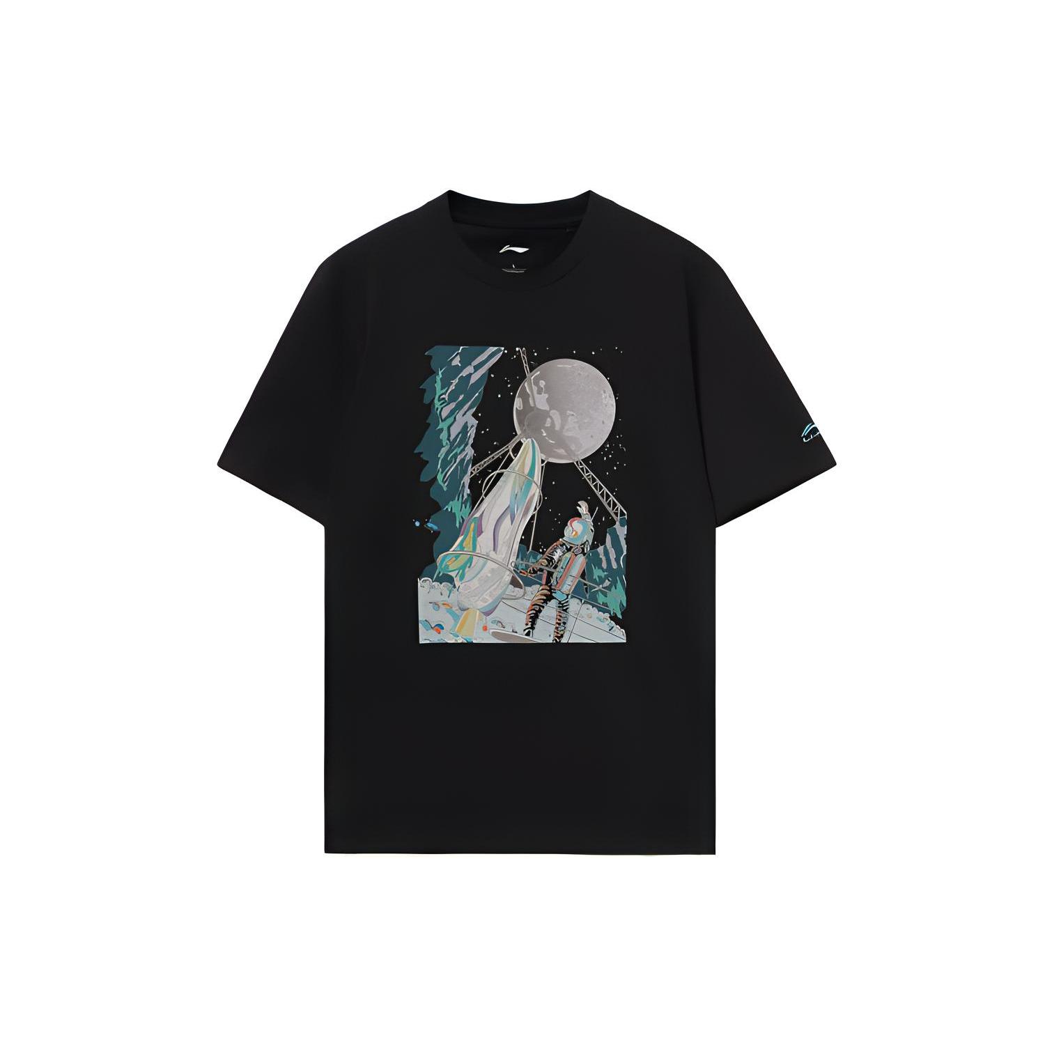 Li Ning Sports Fashion Collection T Shirt Men s AHSR997-1 L
