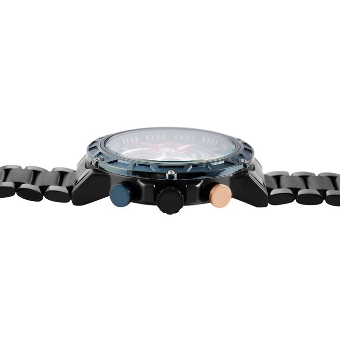 Montre - RAPTOR - Rakan - Chronographe Limited - Boîtier 48 mm - Bracelet acier noir