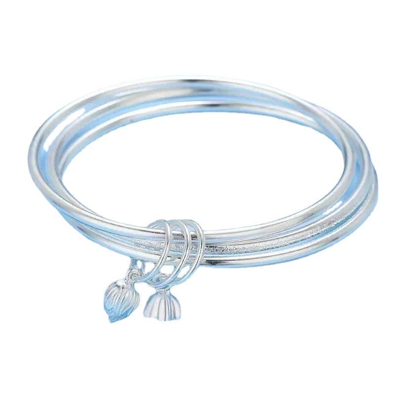 Butterfly Nickel Silver-Plated Bangle - Three Lives, Two Worlds Bracelet: Valentine's Gift for Her