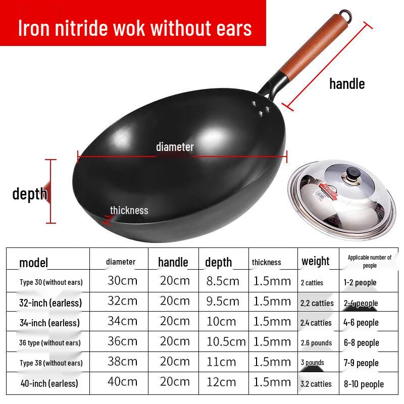 Chuyi Qi Nitrided Iron Wok
