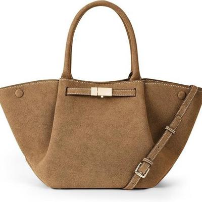 Women's Vintage Matte Leather Bag Large Shopping Bag Shoulder Models Designer