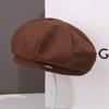 Autumn and Winter Fashion Plush Beret Children Show Their Faces Small Painter Hat Versatile Big Head Circumference Newsboy Hat