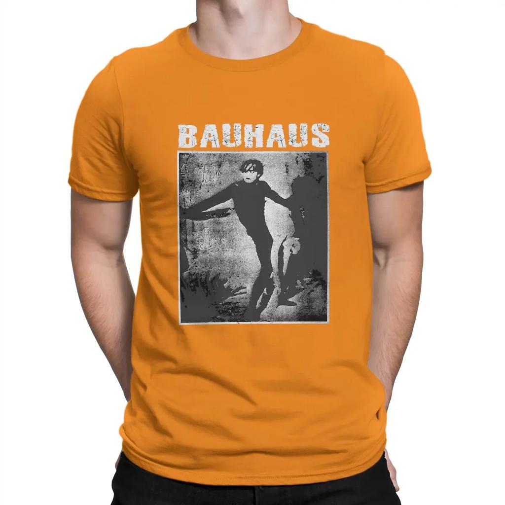 British Post Punk Rock Band Men TShirt Bauhaus O Neck Short Sleeve Fabric T Shirt Humor High Quality Birthday Gifts