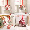 Christmas Theme Pattern Foam Ball Pendant Family Festival Decoration Props For Holiday Tree Decor And Festive Display