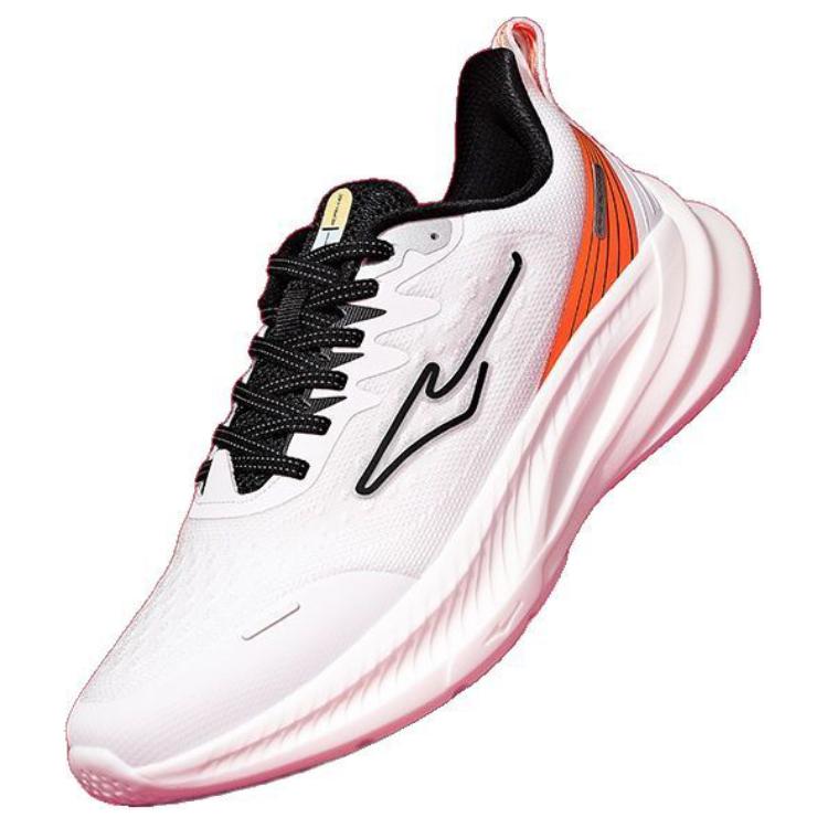 Hongxing Erke Comfortable Trendy Non-Slip Wear-Resistant Low-Top Running Shoes Men Sneakers White Orange 51123403196-002