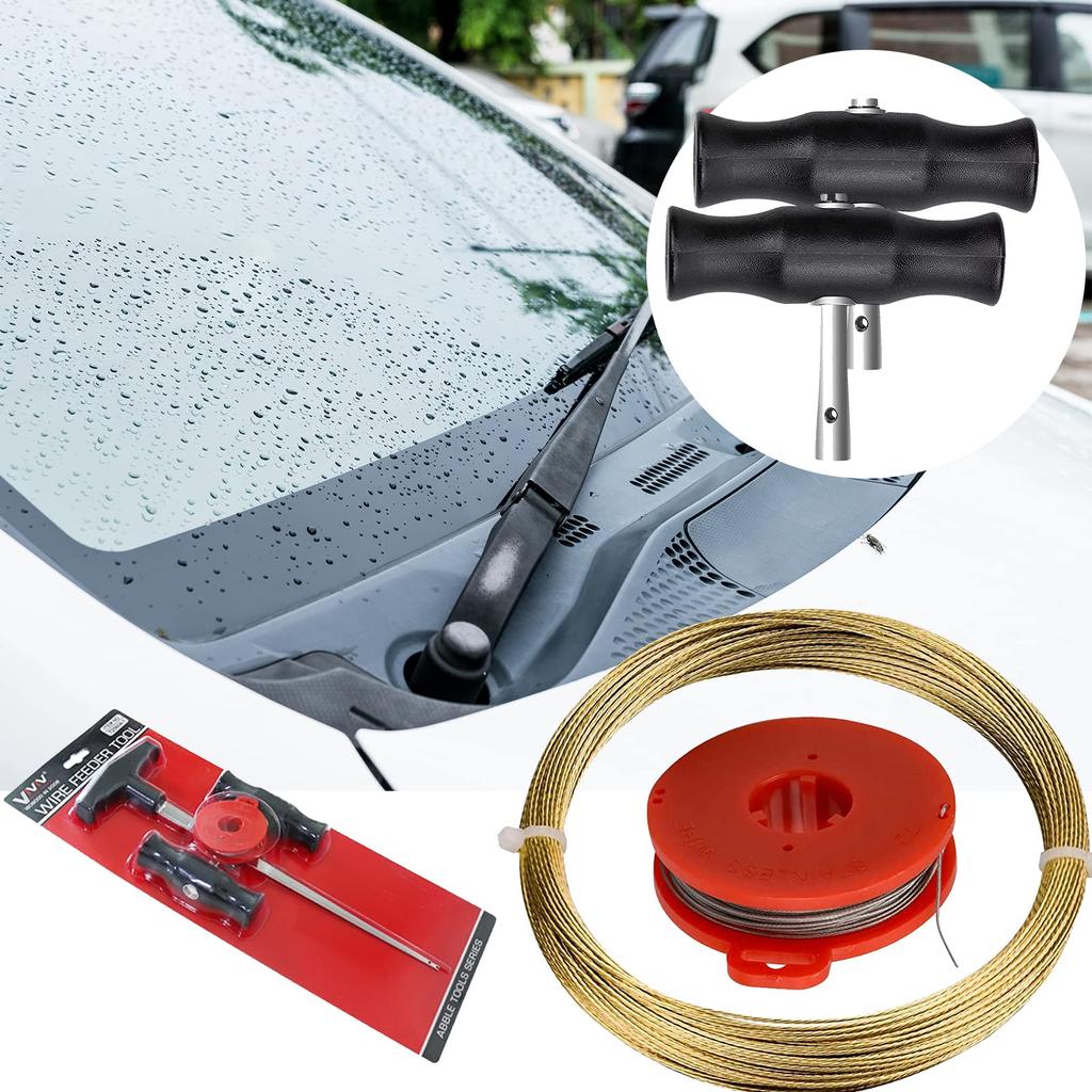 Windscreen Removal Tools, Car Window Removal Tool, Handles, Wire Installation, Universal Tool Set for Removing Windscreen Car Kit