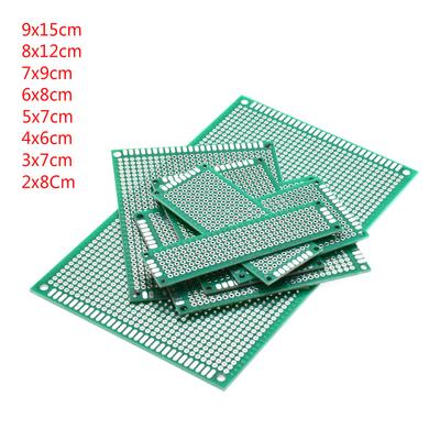 10PCS 9x15cm 8x12cm 7x9cm 6x8cm 5x7cm 4x6cm 3x7cm 2x8Cm Green Double-sided Tinned Spray Tin Plate PCB Universal Board