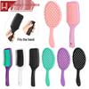 Gradient Quick-Dry Mesh Hair Comb: No Tangles, Massage, Straighten, Fluff