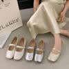 Gentle Shoes Flat-soled Single Shoes Women's Summer New Mary Jane Women's Shoes with Skirts and Soft-soled Small Leather Shoes