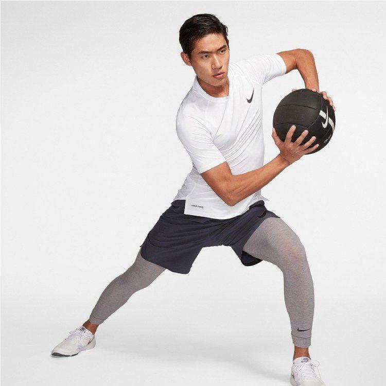 Nike T Shirts Men's White Crew Neck Moderate Straight Fit DB4230-100