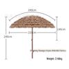 Outdoor Thatched Beach Umbrella - Sunshade & Sun Protection for Garden, Courtyard, Farmhouse & Scenic Spots