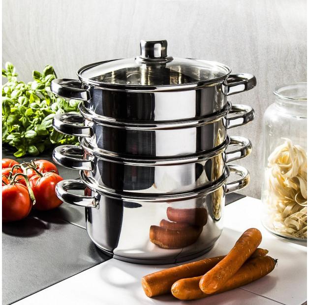 

Стальной пароварка с крышкой KONIGHOFFER SENSO 3,3 л (5 шт.)