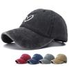 New Cute Love Heart Embroidery Washed Cotton Baseball Hat Snapback Cap Women Fashion Vintage Black Hats Y2K Gorras