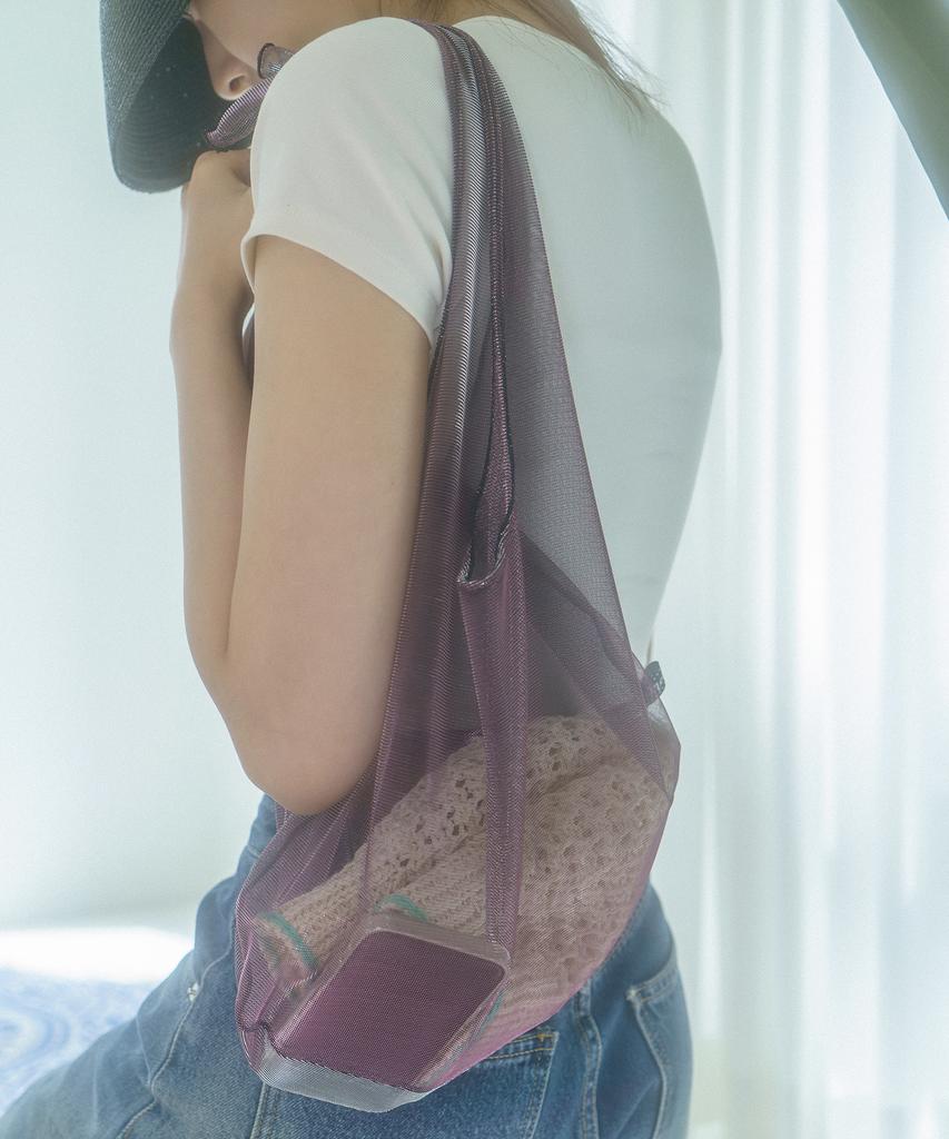 Sodamon Mimin Glamsoft See-Through Hobo Shoulder Bag