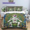 Egyptian Mural Pattern Bedding Quilt Set Quilt Cover Pillowcase Home Decoration Birthday Gift (1 * Duvet Cover + 2 * Pillowcase, Without Core)