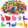 800 Pcs Animal Shaped Beads Animal Plastic Beads Colorful Marine And Jungle Animal Beads Zoo Animal Design Plastic Craft Beads F