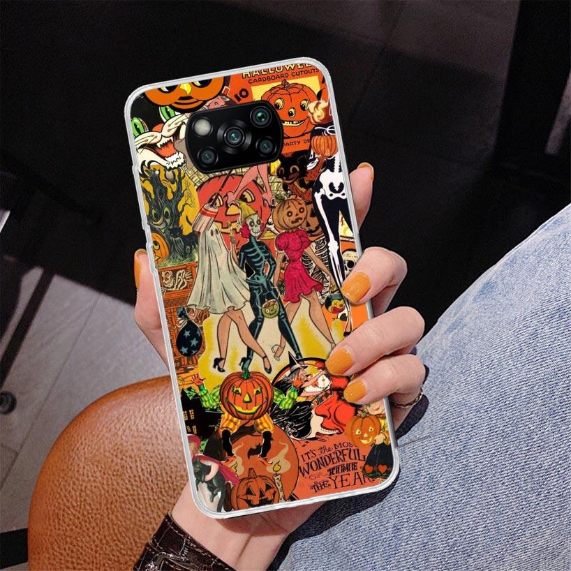 

Halloween Fall Art Witch Cat Phone Case For Xiaomi Poco X7 X6 X5 Pro F7 Ultra Redmi 15C 15 13C 13 12C 12 10 10A 10C 9 9A 9C 9T C Redmi 15C (173)