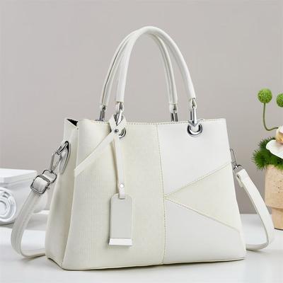 Bag Women's 2026 New Texture Niche Light Luxury Contrasting Color Bright Leather Messenger Bag Temperament Commuter Women's Bag