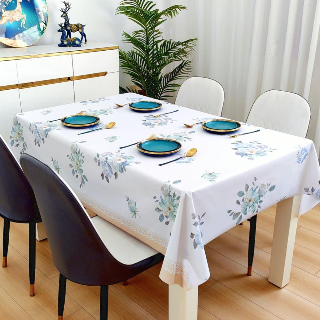 Dining Table Cloth Waterproof, Oil-Proof, Anti-Scalding And Leave-In Rectangular Coffee Table Tablecloth Is Small And Fresh