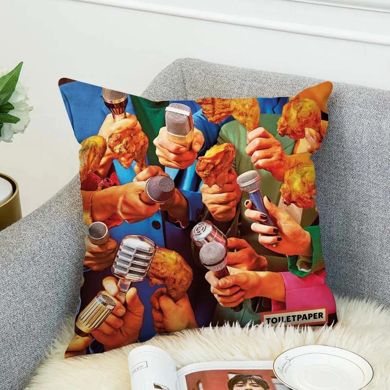T-Toiletpaper Magazine Cushion Cover 40X40 Decorative Pillow Covers For Sofa Pilow Cases Pillowcases 50X50 Cushions Home Decor