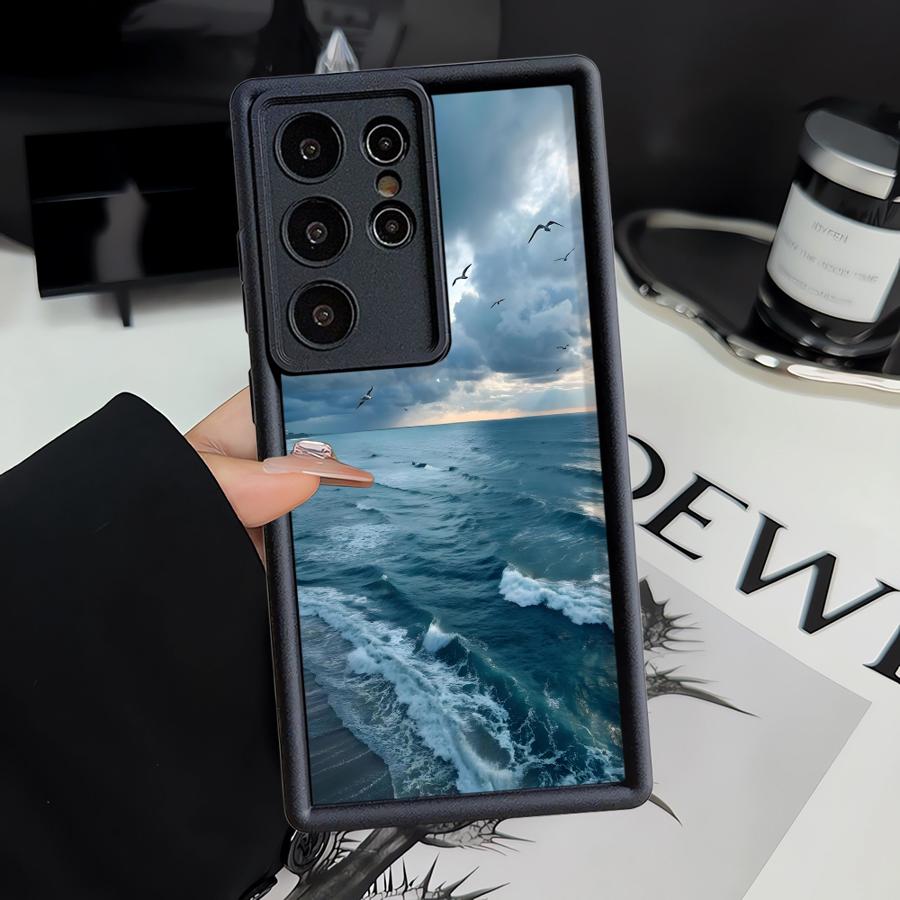 Phone Cover Case for Samsung Galaxy S26 Ultra S24Ultra S25 Edge S25 S23 FE S21 S20FE S22 S24 Plus Sunset Coast Scenery