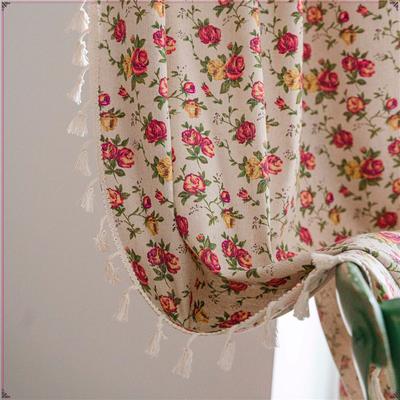 Bohemian-Vorhang für kleine Fenster, Küche, ländlicher Stil, Wohnzimmer, halbschattig, Erkerfenster, fertige Vorhangprodukte