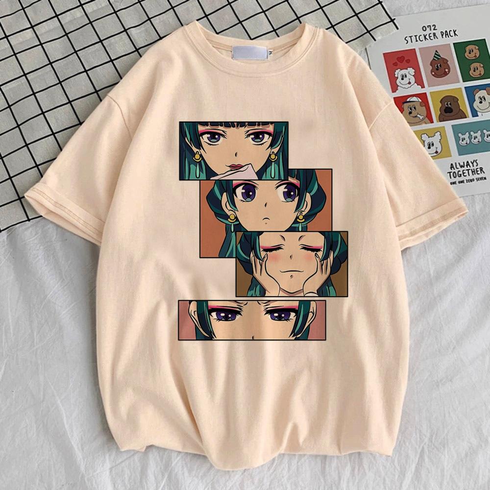 Apothecary Diaries Tshirt Women Colorful Trendy Punk Kawaii 80s Tshirt Hip Hop Breathable Graphic Kawaii Pop Culture Aesthetic