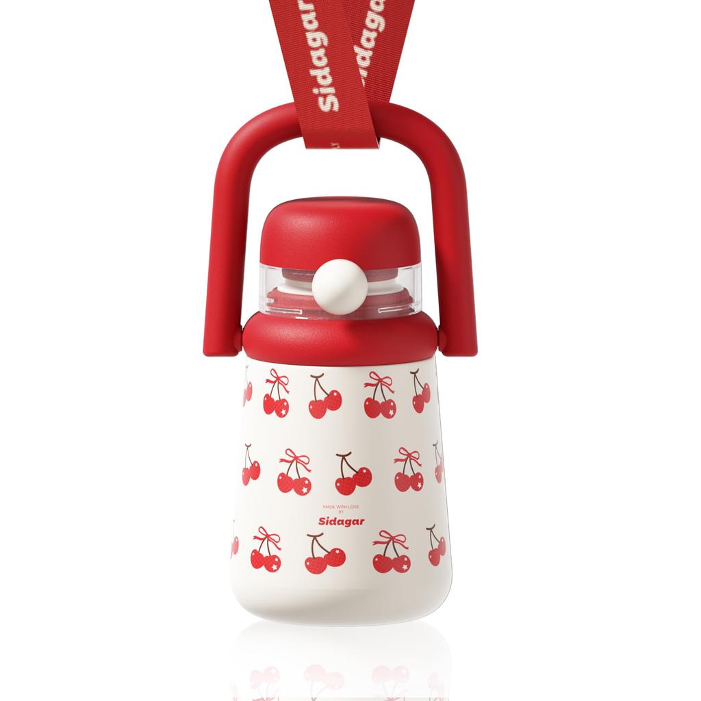 Sidagar 800ml Vacuum Insulated Stainless Steel Water Bottle with Lid and Portable Perfect for Keeping You Warm and Preventing Cherry Milky Flavor