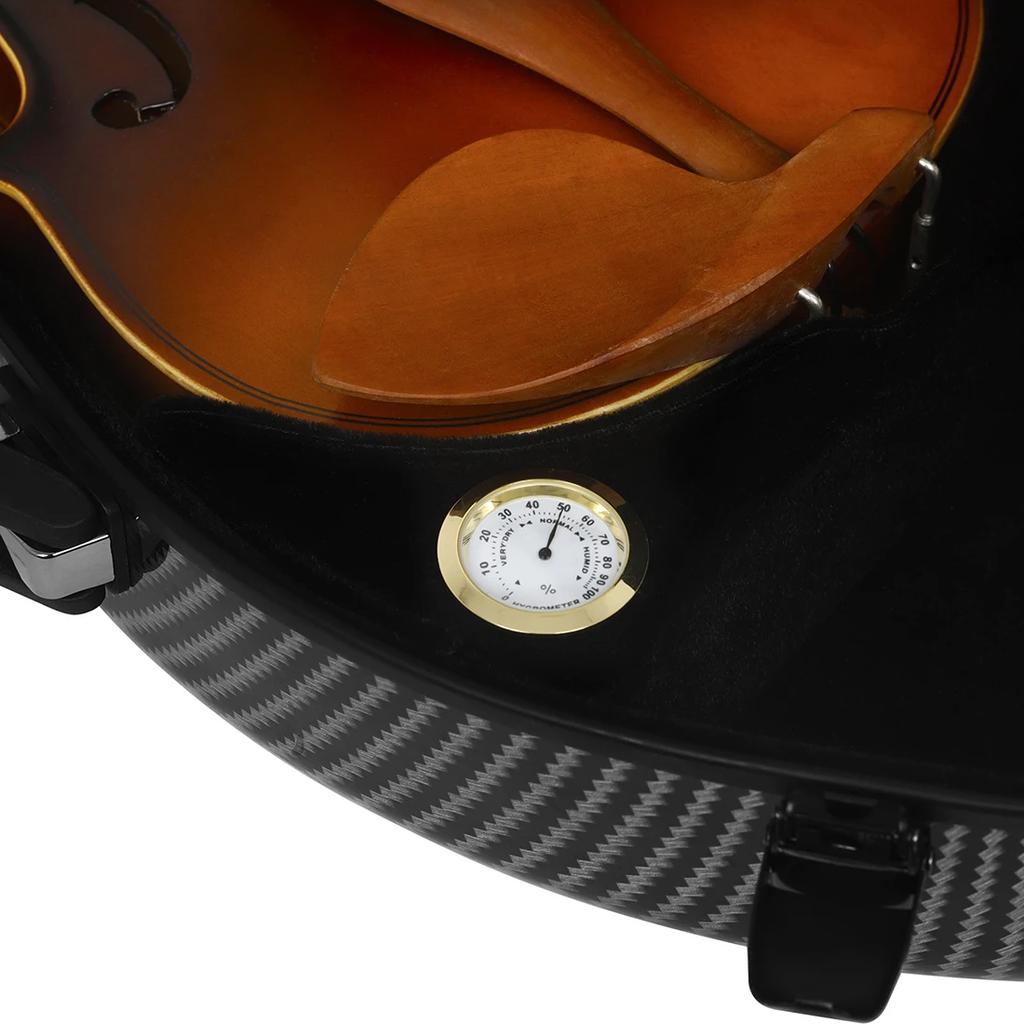 IRIN 4/4 Violin Case Carbon Fiber Colorful Violin Case with Hygrometer Adjustable Double Shoulder Strap Violin Parts Accessories