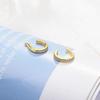 Lady Fashion Silver 925 Girls Earrings Accessories Female New Arrival Gold Crystal Earrings for Women Accessories