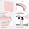 Gaming Chair with Footrest, Head & Lumbar Cushions, Swivel, Height-Adjustable, Pink