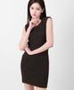 Kathrin Simple Sleeveless Mini Dress Black