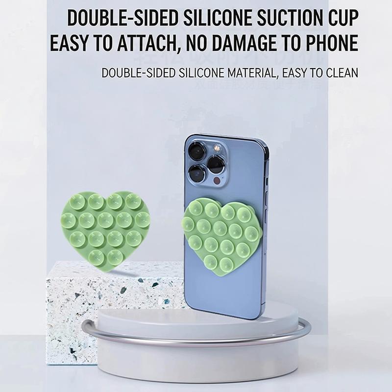 1Pc Backed Adhesive Sucker Pad For Fixed Pad Double Side Silicone Suction Pad For Mobile Phone Fixture Suction Cup