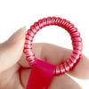 6pcs Silicone Stretchable Key Rings Plush Toy Loss Proof Coil Soft Secure Fasteners For Backpacks Bags Kids Adults