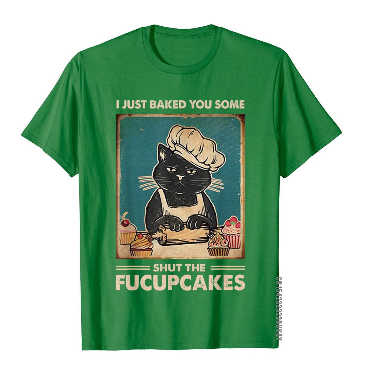 

Винтажная футболка с забавным принтом Я только что испекла тебе несколько Заткниськексов , хлопковые топы, футболка, camisa, скидка, напечатано на футболке 4XL