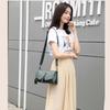 The New European and American Style Clamshell PU Leather Underarm Messenger Pillow Boston Large-capacity Female Bag One-shoulder Portable Diagonal Bag