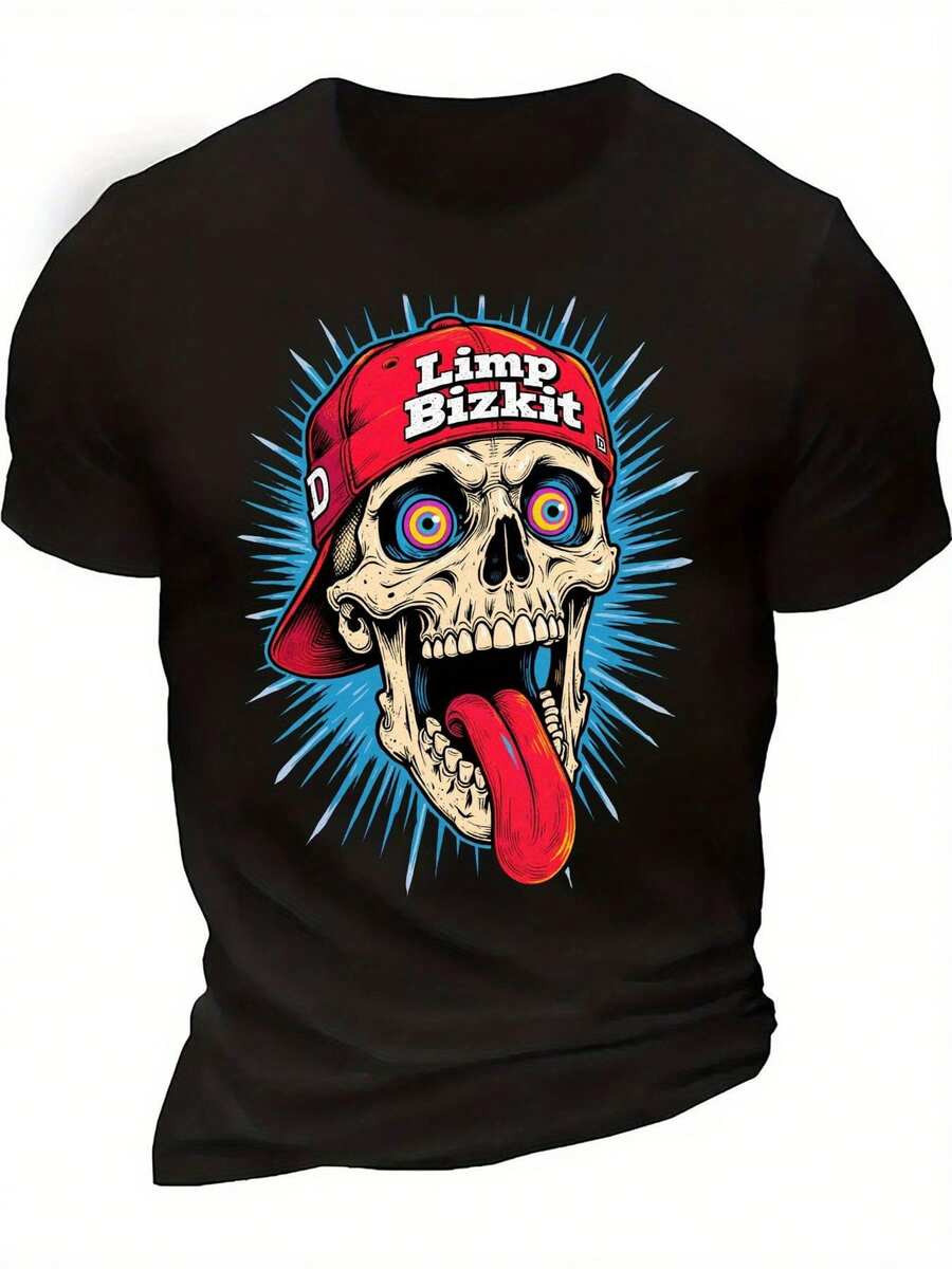 

Unisex s Limp Bizkit Skull Graphic T-Shirt L