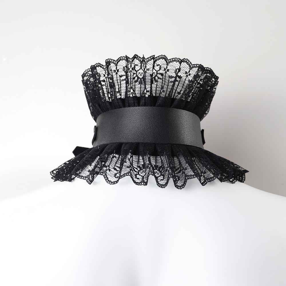 Lace Chockers Necklace Kawaii Lolita Exaggerated Princess Collar Girls Cosplay Party Jewelry Goth Punk Hollween Y2k Accessories