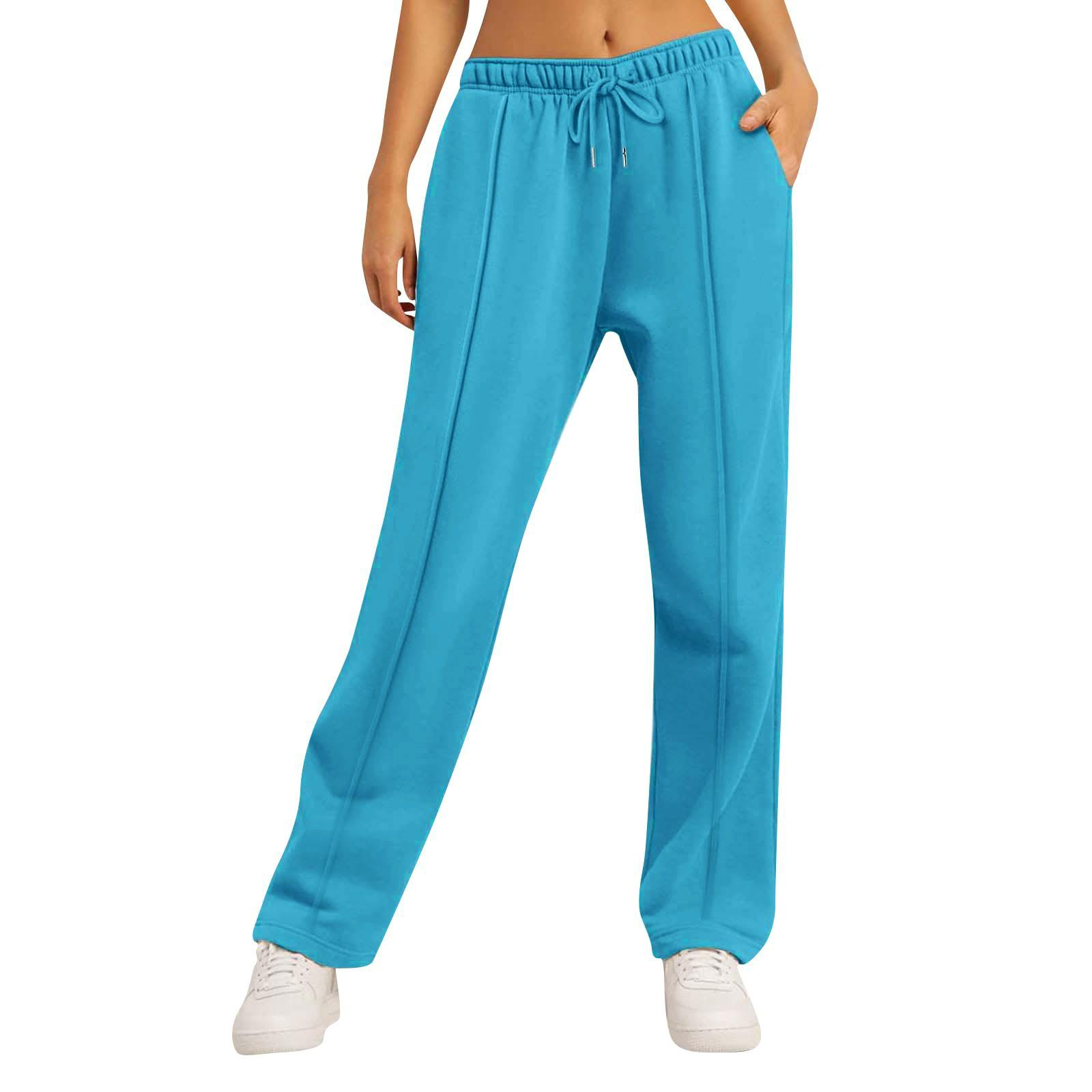 

Женские зимние спортивные штаны, однотонные повседневные брюки, женские флисовые спортивные штаны, широкие прямые брюки XXL