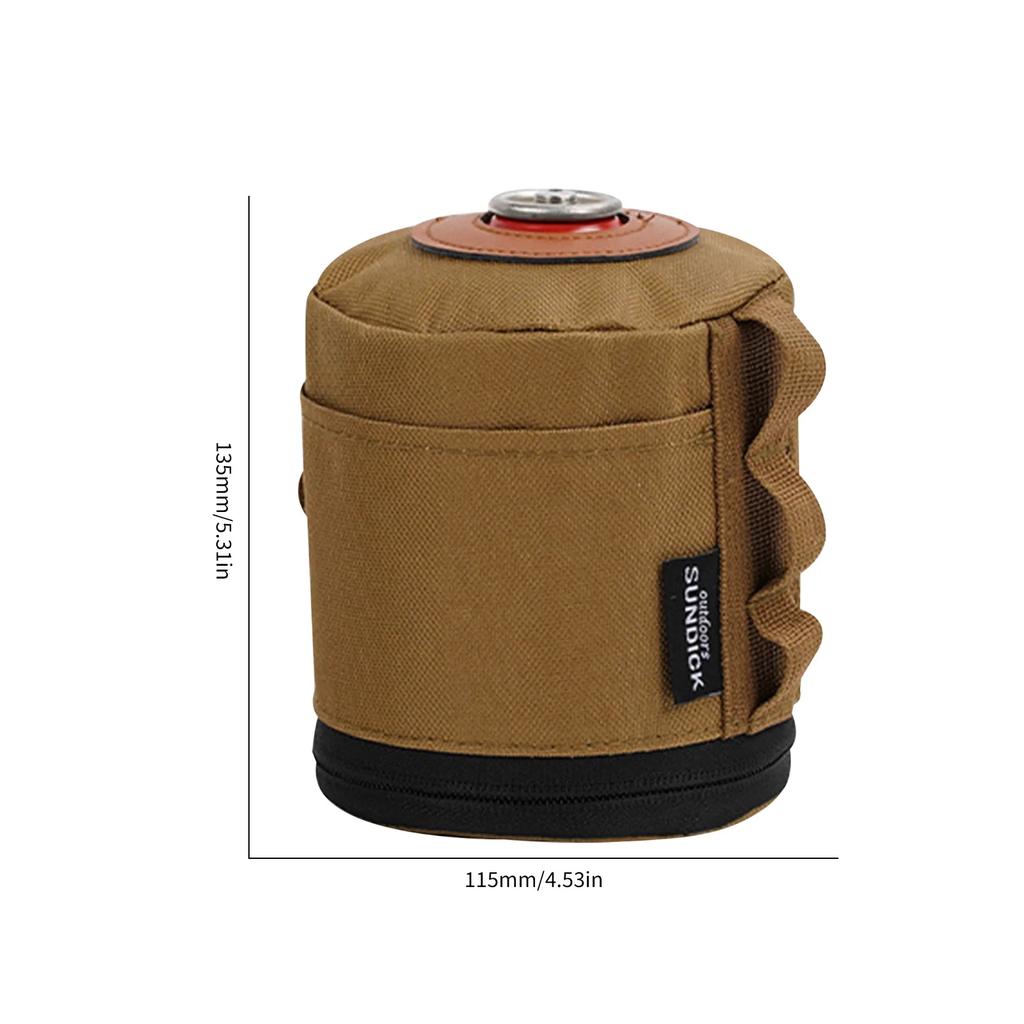 Camping Gas Can Portable Ventilated Propane & Butane Protector Outdoor Gas Case Fuel Cylinder Storage Bag Air Bottle Wrap Sleeve