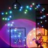 LED RGB 5 Modes Three Music with Remote Control Timing Lamp for Outside Wedding Christmas Tree