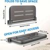 Drop-down Car Storage Box Foldable Save Space RV Storage Rack Large Capacity Aluminum Camper Storage Racks For RVs and Campers