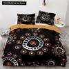 Boho Tribal King Queen Duvet Cover Bohemian Symbol Style Bedding Set Exotic Ethnic Customs Quilt Cover Polyester Comforter Cover