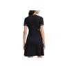 New FILA HERITAGE Short Sleeved Dress Women's Jet Black F11W438312FBK