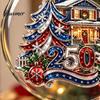 Restaurant Hotel Christmas Decorations 250th Anniversary Acrylic Hanging Ornament, Double Side Printed Festive Holiday Decor Thoughtful Gift for Loved