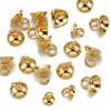 20pcs Gold Color Stainless Steel Beads End Caps Pearl Beads Charms Pendants for DIY Earrings Necklace Jewelry Making Components