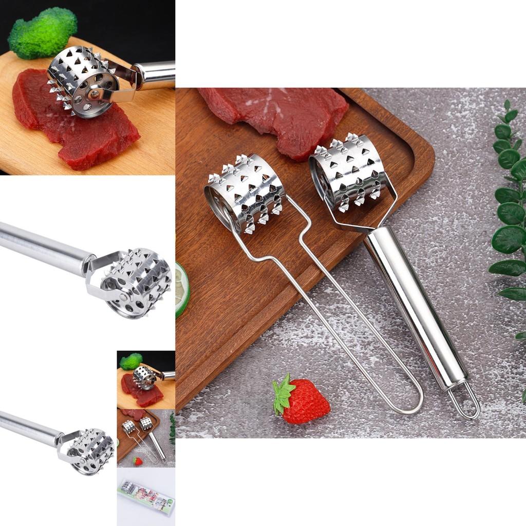 Premium Stainless Steel Meat Tenderizer Hammer For Juicy Steak And Pork Chops