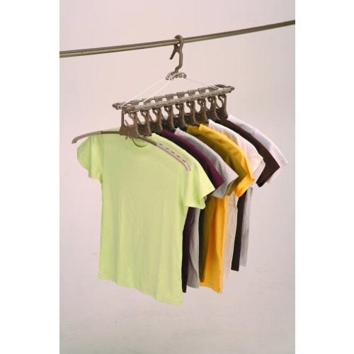 Twin Mall Laundry Drying Rack, Horizontal Aluminum Hanger 40-Piece Set & 9-Row Aluminum Hanger FS-1